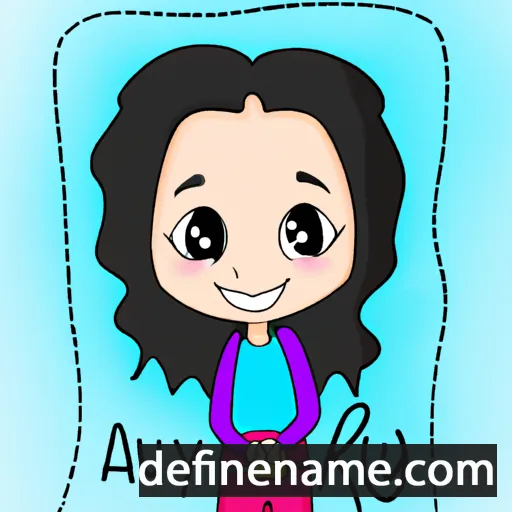 cartoon of the name Aynur