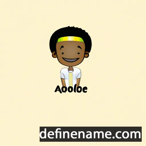 cartoon of the name Ayodele