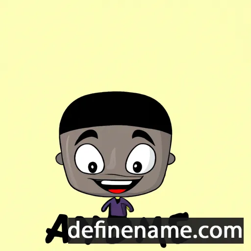 cartoon of the name Ayomide