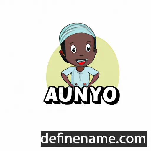 cartoon of the name Ayotunde