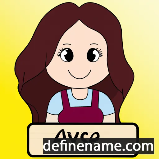 cartoon of the name Ayşe