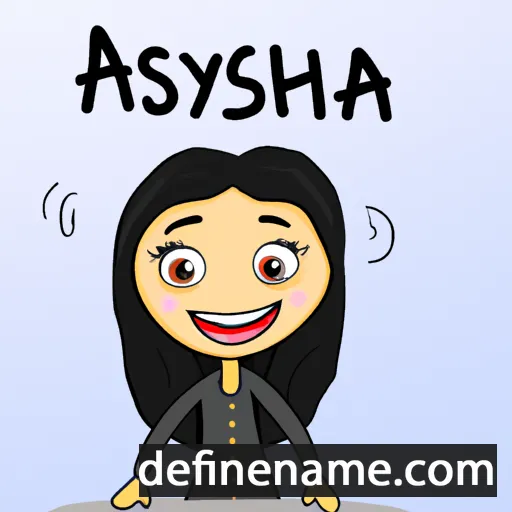 cartoon of the name Aysha