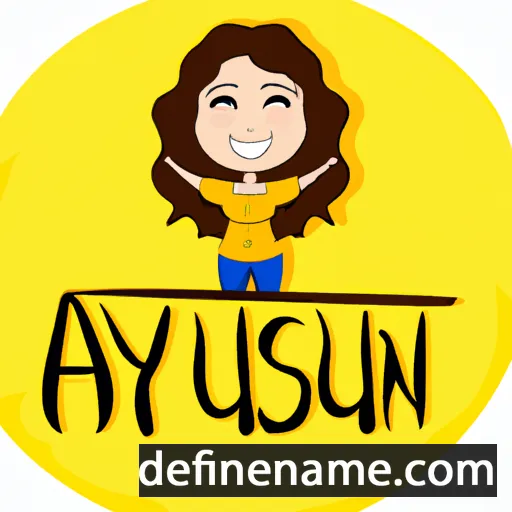 cartoon of the name Aysun