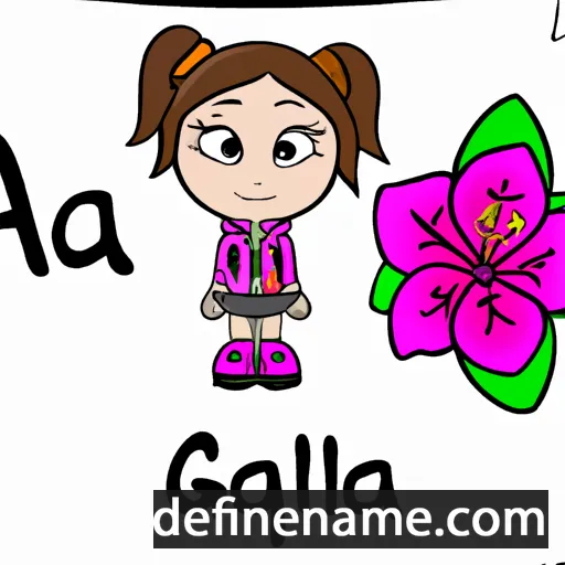 cartoon of the name Azalea