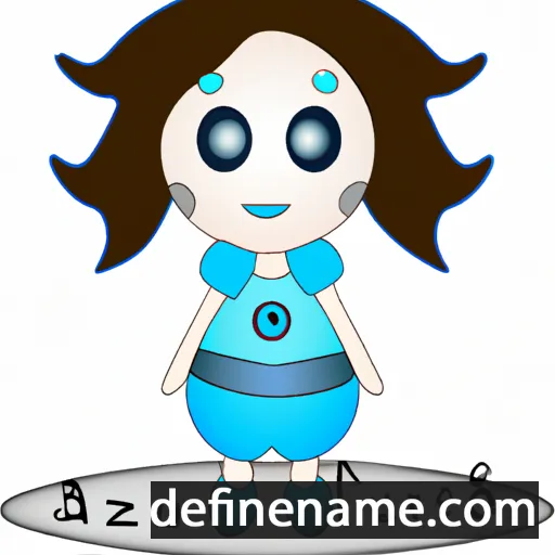 cartoon of the name Azzurra