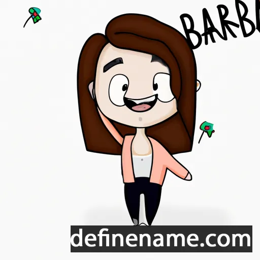 cartoon of the name Bárbara