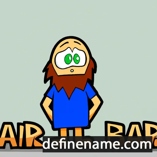 cartoon of the name Bárðr