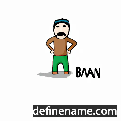 cartoon of the name Bahdan