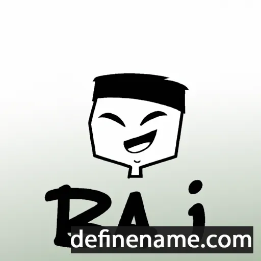 cartoon of the name Bai