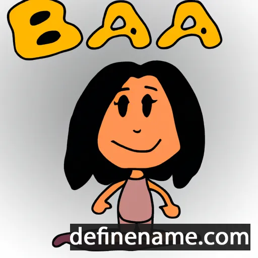 cartoon of the name Baia