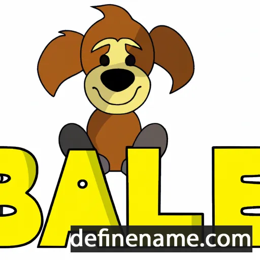 cartoon of the name Bailey