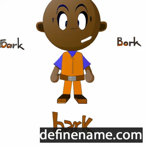 cartoon of the name Bakari