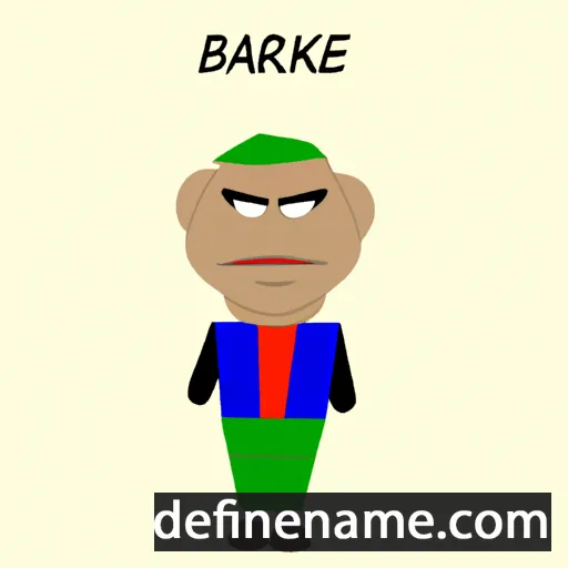 cartoon of the name Bakarne