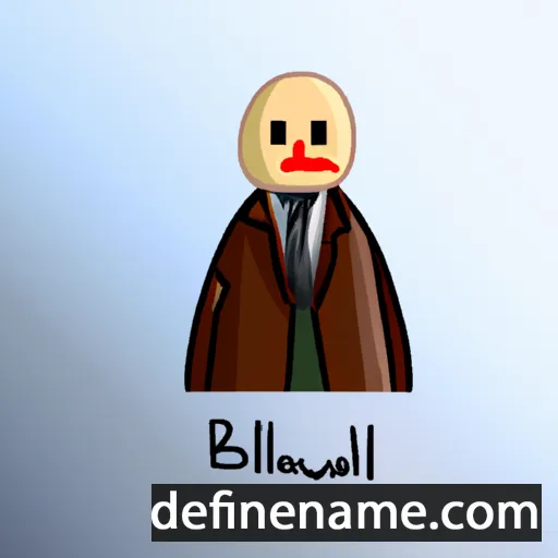 cartoon of the name Baldewin