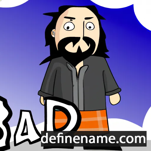 cartoon of the name Baldr