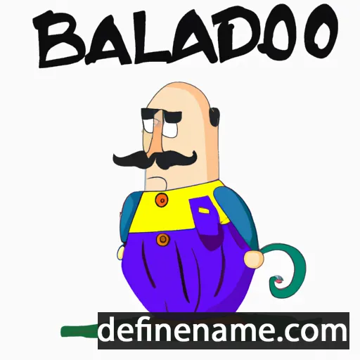 cartoon of the name Balduíno