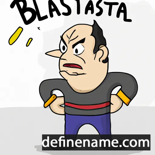 cartoon of the name Baltassar