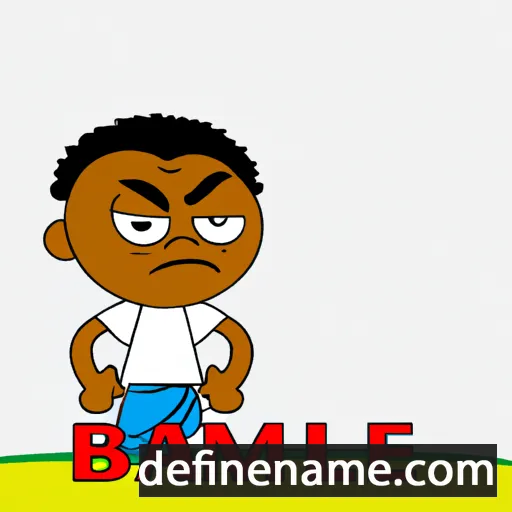 cartoon of the name Bamidele