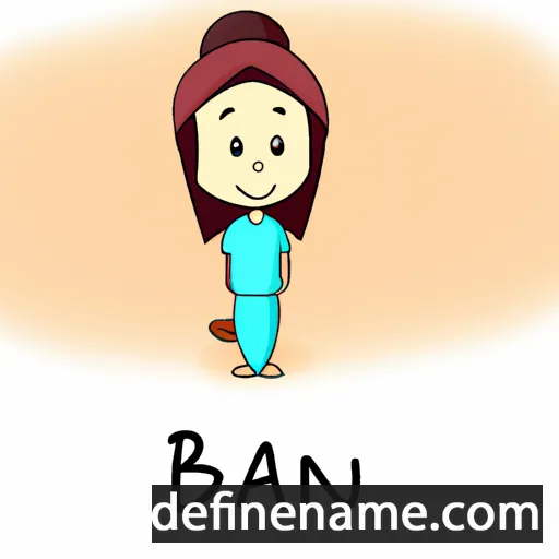 cartoon of the name Banu