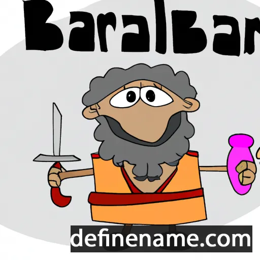 cartoon of the name Barabal