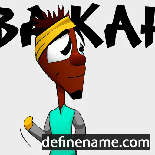 cartoon of the name Baraka