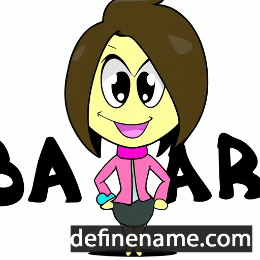 cartoon of the name Barbara