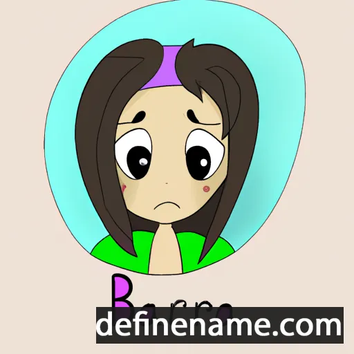 cartoon of the name Barbora