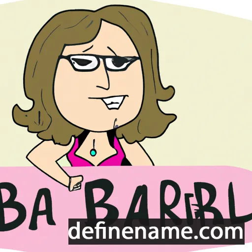 cartoon of the name Barbra