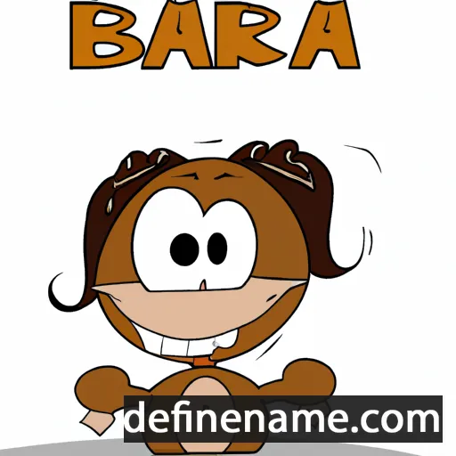 cartoon of the name Barra