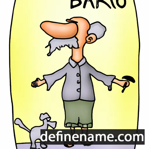 cartoon of the name Bartoloměj