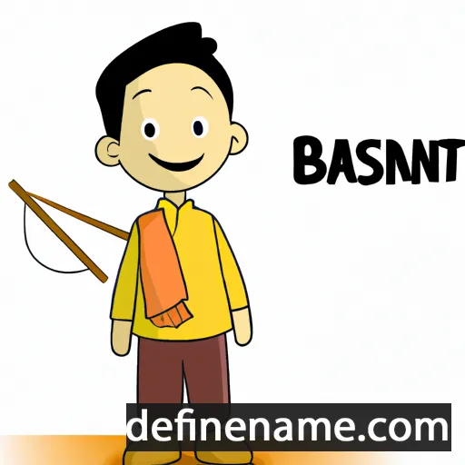 cartoon of the name Basant