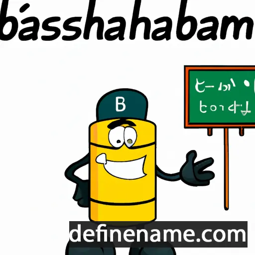 cartoon of the name Basemath