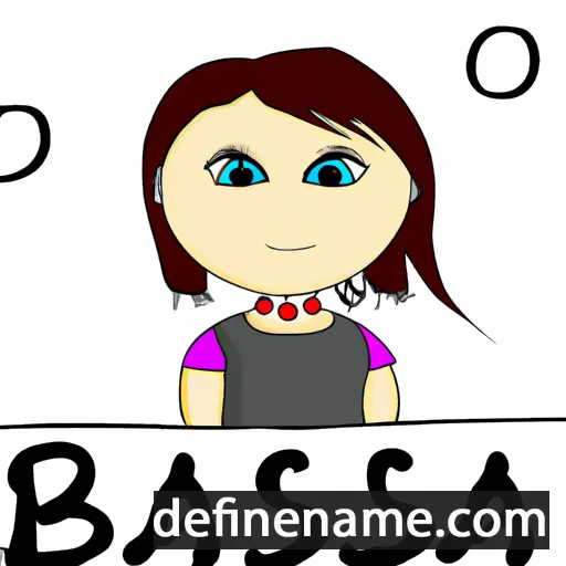 cartoon of the name Basia