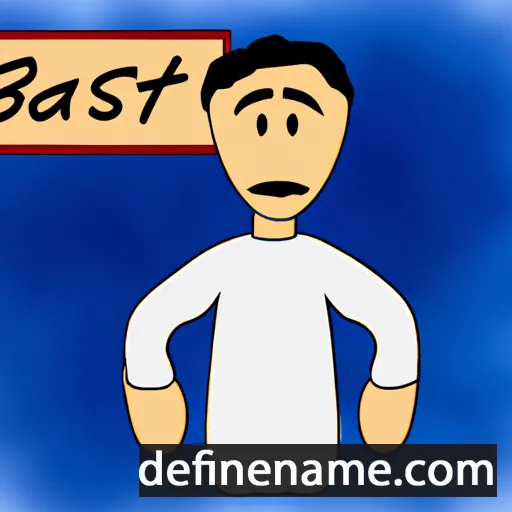 cartoon of the name Basit