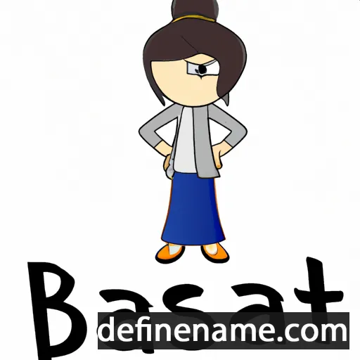 cartoon of the name Basmat