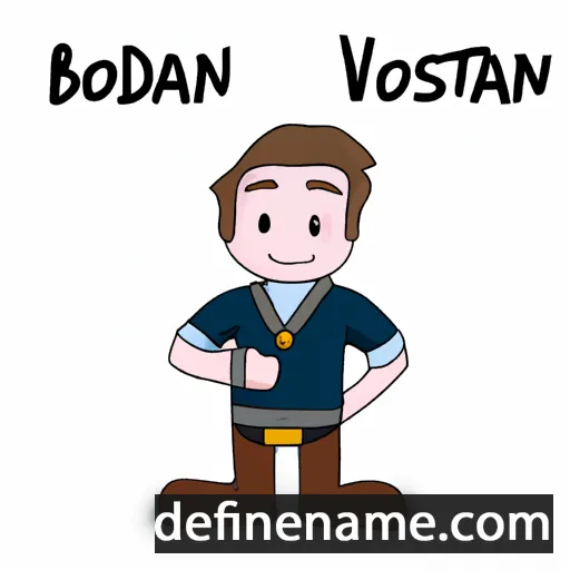 cartoon of the name Bastiaan