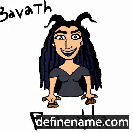 cartoon of the name Bat-Sheva