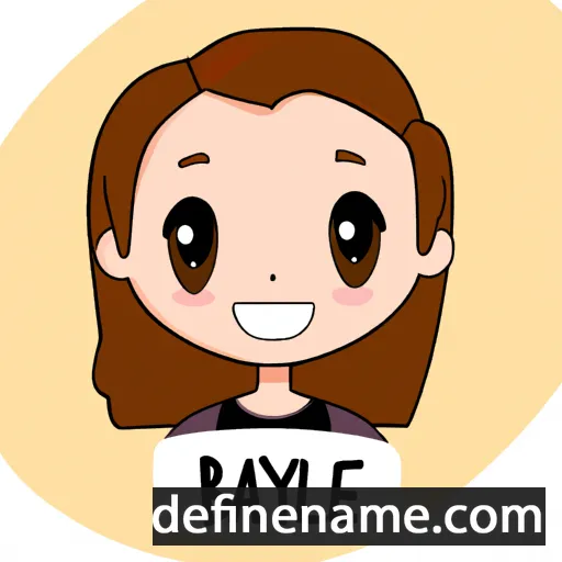 cartoon of the name Baylee