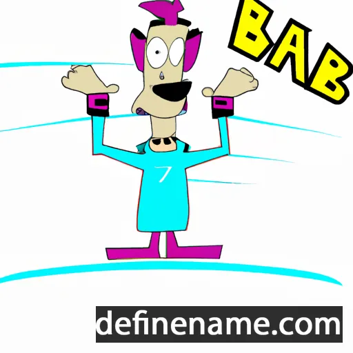 cartoon of the name Baz