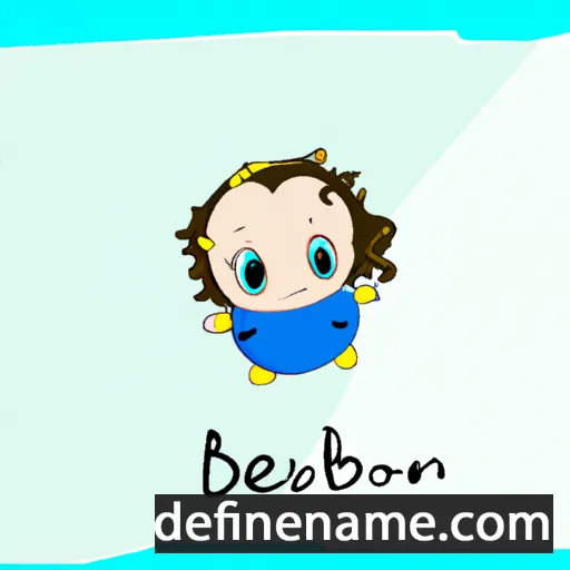 cartoon of the name Bébhionn