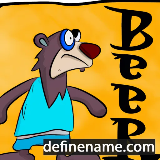 cartoon of the name Bèr