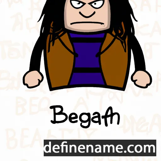 cartoon of the name Beathag