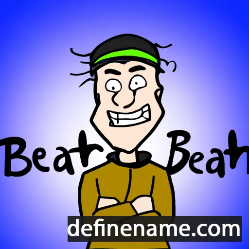 cartoon of the name Beathan