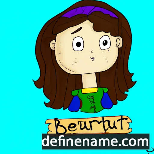 cartoon of the name Beatriu