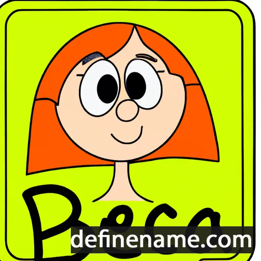 cartoon of the name Becca