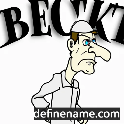 cartoon of the name Beckett