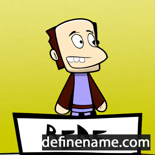 cartoon of the name Bede