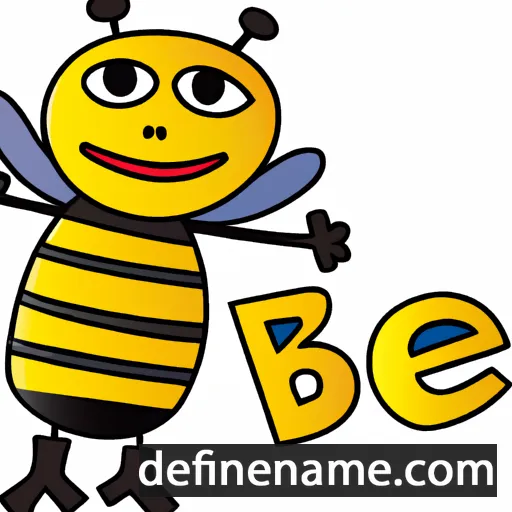 cartoon of the name Bee