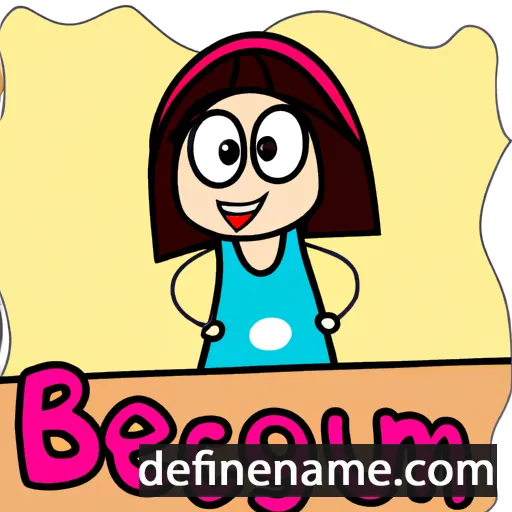 cartoon of the name Begüm