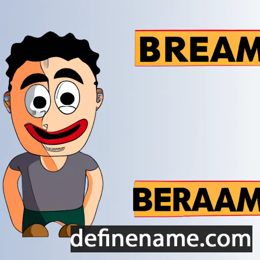 cartoon of the name Behram